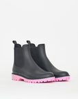 Druppel Wellies | Black/Moonlight Mauve
