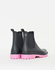 Druppel Wellies | Black/Moonlight Mauve