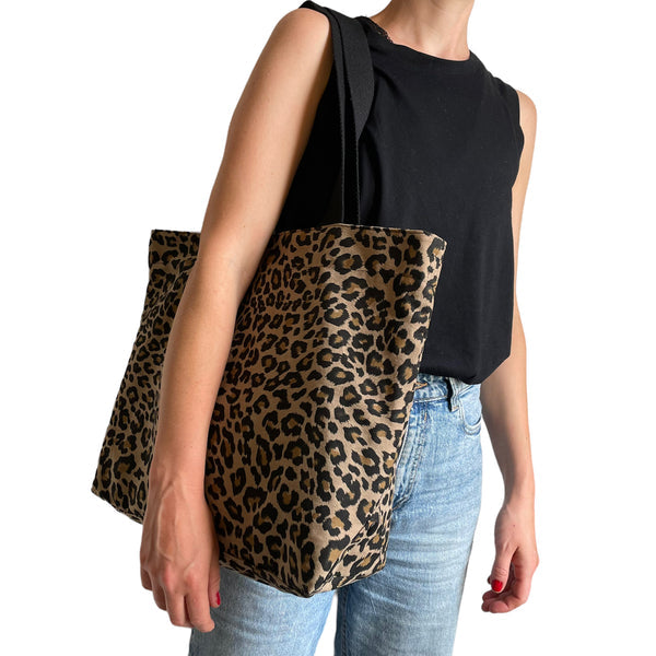 Sixton Tote Bag - Leopard Print
