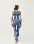 Vani Sports Top | Bluestone/White