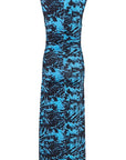 Gestuz Blia Long Dress - Blue Structure
