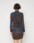 Aline Short Dress | Blue Ripple