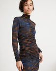 Aline Short Dress | Blue Ripple