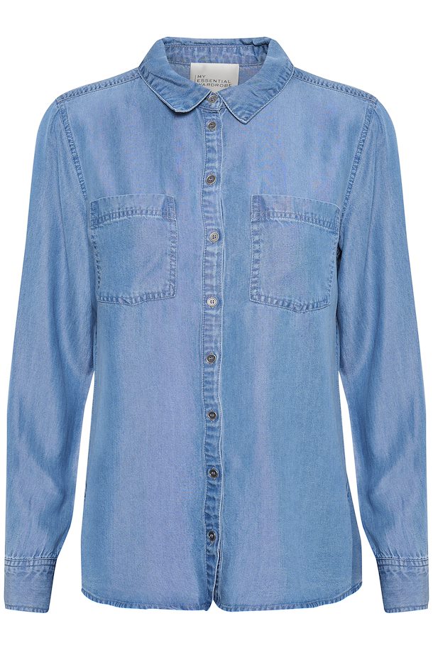My Essential Wardrobe The Denim Shirt - Light Blue Vintage Wash