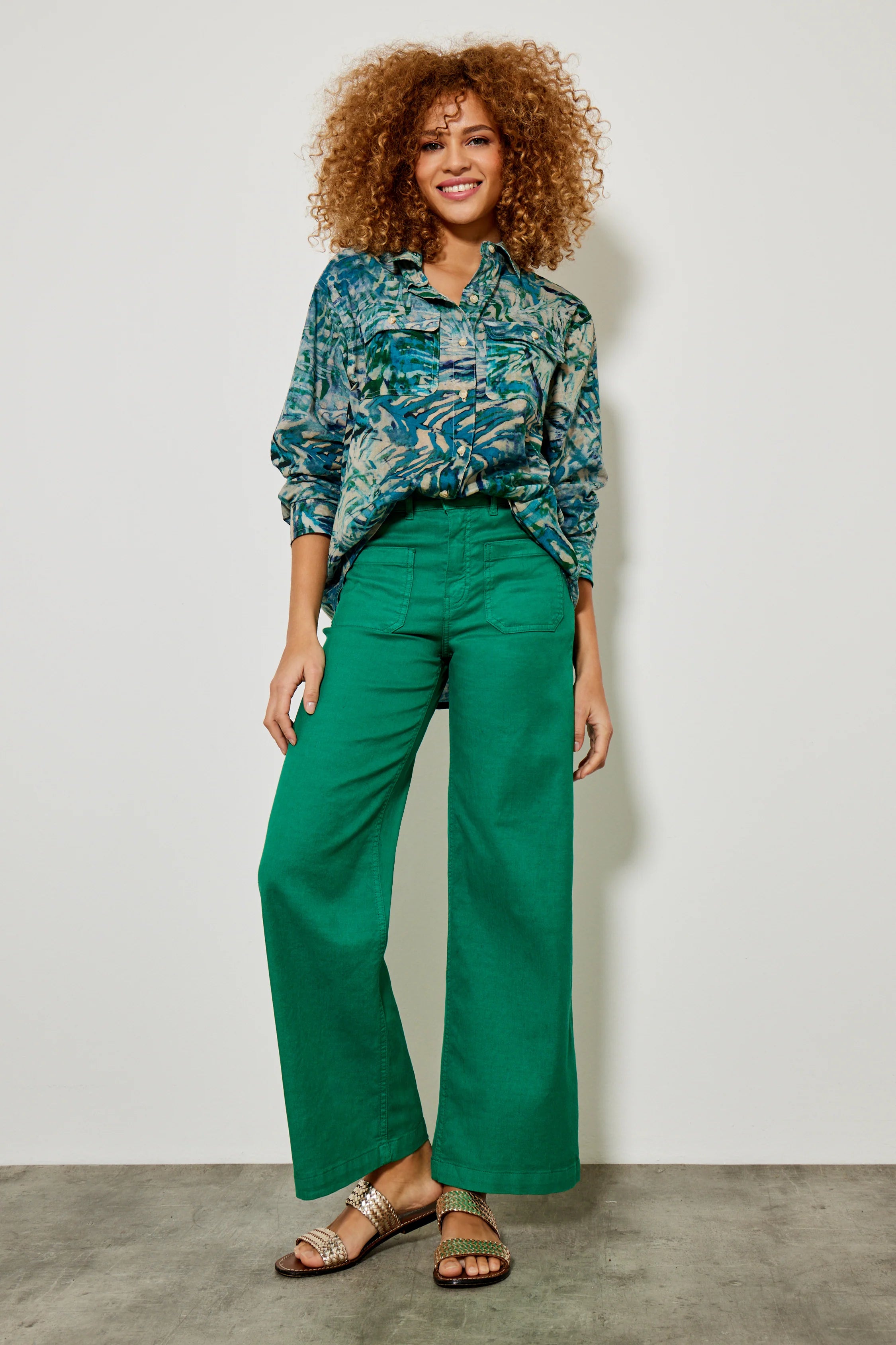 Five Lucia Trousers - Green