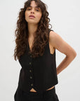 Yola Waistcoat | Black