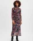 Ewa Long Dress | Orange Flame