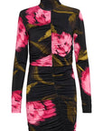 Aline Short Dress | Pink Flower