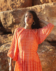 Poppyfield Alicia Maxi Dress - Coral