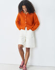 American Vintage Vitow Cardigan Brick Melange