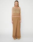 Dawn Dare Ellis Knit Vest - Camel