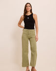 Five Jeans Lucia Cropped Pants Kaki