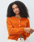 American Vintage Vitow Cardigan Brick Melange