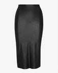 Faux Leather Midi Skirt