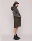 Summery Copenhagen Harlow Quilted Midi Parker Khaki