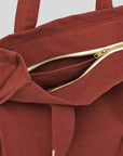 Zipped Tote Bag Organic Cotton