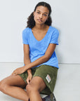 American Vintage Jacksonville T Shirt - Celestial Blue