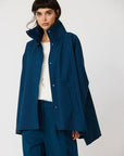 Marelys Raincoat | Blue Opal