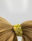 Light Yellow Sun Glitter Stripe