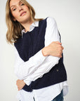 Mosh Mosh - Almine Thora Vest | Maritime Blue