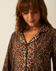 RIXO Classic Leopard Long Pyjamas