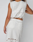 Stella Nova - Elements Embroidered Cotton Skirt