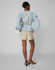 Stella Nova - Big Dot Blouse Light Blue