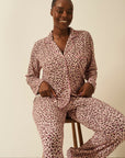 Licorice Leopard Long Pyjamas