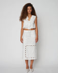 Stella Nova - Elements Embroidered Cotton Skirt