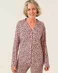 Licorice Leopard Long Pyjamas