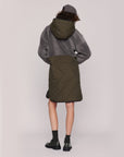 Summery Copenhagen Harlow Quilted Midi Parker Khaki