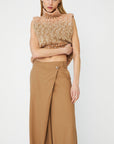 Dawn Dare Ellis Knit Vest - Camel