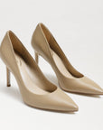 Hazel Leather Pointed Toe Heel | Nude