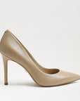 Hazel Leather Pointed Toe Heel | Nude