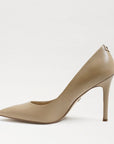 Hazel Leather Pointed Toe Heel | Nude