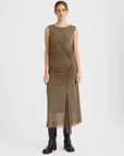 Messi Long Dress | Stone Grey
