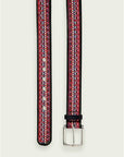 Sky Woven Leather Belt | Black