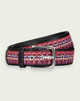Sky Woven Leather Belt | Black