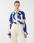 Dea Kudibal Cassisa Silk Blouse - Datura Cobalt