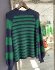 Five Striped Jumper - Navy/Green