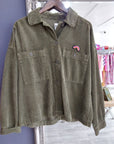 Five Valon Corduroy Shirt Jacket - Khaki