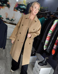 Mos Mosh Venice Wool Coat - Tannin