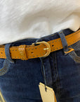 Scotch & Soda Studded Leather Belt - Tan