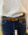 Markberg Full Eyelet Leather Belt - Brown