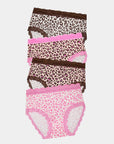 Stripe & Stare - High Rise Knicker Four Pack | Liquorice/Leopard