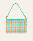 Oilily Fauve Ribbon Check Cross Body Bag - Mint Leaf Green