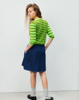 American Vintage Striped Jumper - Fluo Green