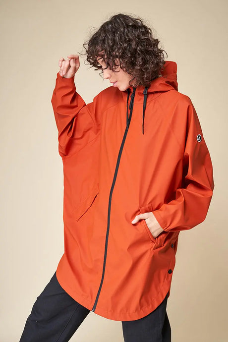 Burnt hot sale orange raincoat