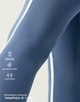 Born Living Yoga Vani Leggings - Bluestone/White