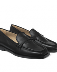 Angulus Leather Loafer - Black